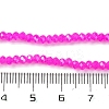 Baking Electroplate Glass Beads Strands X-DGLA-A039-J4mm-B24-4