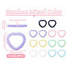 20Pcs UV Plating Rainbow Iridescent Acrylic Bead Frames OACR-TA0003-05-3