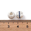 Brass Micro Pave Cubic Zirconia Beads KK-C071-07S-01-3