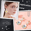 DIY Bowknot Brass Stud Earring & Jump Rings & Ear Nuts Jewelry Making Finding Kits DIY-CN0003-24G-4