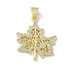 Brass Micro Pave Cubic Zirconia Pendants KK-M300-27G-03-1