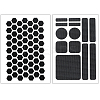 8Pcs 2 Styles PEVA Rubber Anti-Slip Hexagonal Phone Grip Tape Stickers for Phones AJEW-SP0002-64C-02-6
