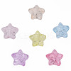 Transparent Crackle Acrylic Beads X-CACR-N006-13-A01-4