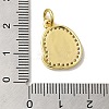 Brass Micro Pave Cubic Zirconia Pendants KK-K354-02G-Q-3