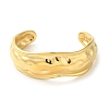 304 Stainless Steel Textured Cuff Bangles BJEW-Q773-07G-2