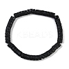 Natural Lava Rock Beaded Stretch Bracelets for Men Women BJEW-G727-01A-1