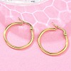 Ion Plating(IP) 304 Stainless Steel Hoop Earrings X-EJEW-N0016-11G-C-3