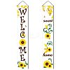 Hanging Polyester Banner Sign for Home Office Front Door Porch Welcome Decorations HJEW-WH0011-20J-1