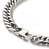 Non-Tarnish 201 Stainless Steel Cuban Link Chains Bracelet for Men Women BJEW-H550-07A-P-3