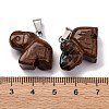 Natural Mahogany Obsidian Pendants G-B127-05P-05-4