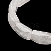 Natural Quartz Crystal Bead Stretch Bracelets for Women Men BJEW-C097-02A-14-2