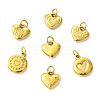 7Pcs 7 Styles 304 Stainless Steel Charms STAS-CJ0003-15-8