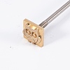 Brass Burning Stamp Heating AJEW-WH0098-73-5