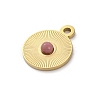 Real 14K Gold Plated Natural Rhodonite Pendants STAS-R005-05G-03-2