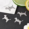 4Pcs 304 Stainless Steel Pendants STAS-FS0002-01A-9