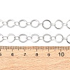 304 Stainless Steel 8MM Ring Link Chain Necklaces NJEW-P343-01B-P-5