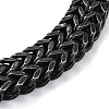 304 Stainless Steel Skull Head Herringbone Chains Bracelets for Men & Women LS-BJEW-D031-29B-3