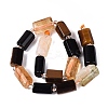 Natural Mixed Obsidian & Citrine & Tiger Eye Strands G-Q614-01A-05-3