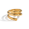 304 Stainless Steel Finger Rings for Women HF0933-5