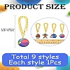 9Pcs 9 Styles Ball Game PVC Plastic Cup Charms HJEW-CJ0001-18-8