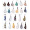 Natural/Synthetic Gemstone Pendants G-PH0019-10-1
