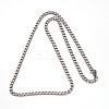 Non-Tarnish 304 Stainless Steel Curb Chain Necklace LS-NJEW-I065-35-2