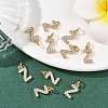 SHEGRACE Brass Micro Pave Clear Cubic Zirconia Pendants XGRQ29758-394G-Z-4