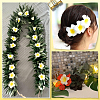 30Pcs 3 Styles Foam Artificial Frangipani Flower Aligator Hair Clips PHAR-SP0001-23B-6