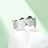 304 Stainless Steel with Rhinestone Finger Rings RJEW-Q020-15P-1