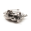 Rhinestone Owl Brooch Pin JEWB-Q030-01AS-3
