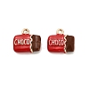 Alloy Enamel Pendants X-PALLOY-R155-01G-02-1