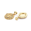 Brass Micro Pave Cubic Zirconia Pendants KK-Q252-053-NF-2