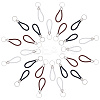24Pcs 3 Colors Imitation Leather Keychain KEYC-CP0001-21-1