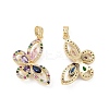Brass Micro Pave Colorful Cubic Zirconia Pendants LS-KK-E068-VC408-1