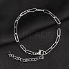 Tarnish Resistant 304 Stainless Steel Paperclip Chain Bracelet for Men Women BJEW-E031-03P-05-1