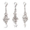 3Pcs 304 Stainless Steel Macrame Pouch Empty Stone Holder Pendant Decorations HJEW-JM04380-02-1