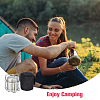 Portable Stainless Steel with Iron Liquid Alcohol Stoves for Camping AJEW-WH0314-339-7
