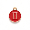 Alloy Enamel Pendants ENAM-SZ0001-28B-I-4