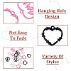 24Pcs 6 Style Spray Painted Zinc Alloy Pendants FIND-PJ0001-23-4