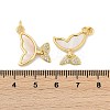 Brass Micro Pave Cubic Zirconia Pendants KK-U055-29G-3