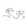 Non-Tarnish 304 Stainless Steel Snake Wrap Stud Earrings EJEW-B023-02P-2