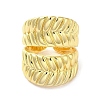 Rack Plating Brass Finger Ring RJEW-C072-22G-2