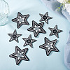 8Pcs 2 Styles Star Embroidery Cloth Sew on Appliques DIY-HY0001-90-5