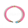 Pencil Design Alloy Enamel Cuff Bangles FS-WG7604E-02-1