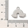 Anti-Tarnish 304 Stainless Steel Pendants STAS-P371-019P-3