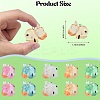30Pcs 5 Colors Luminous Resin Pendants RESI-SZ0003-24-2
