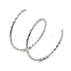 Adjustable 304 Stainless Steel Cuff Rings LS-RJEW-D335-02P-4