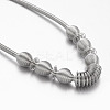 304 Stainless Steel Necklaces NJEW-P128-04P-2