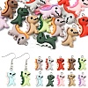 20Pcs 10 Colors Opaque Resin Pendants RESI-YW0004-42-1