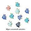 10Pcs 304 Stainless Steel Enamel Charms STAS-YW0003-25C-1
